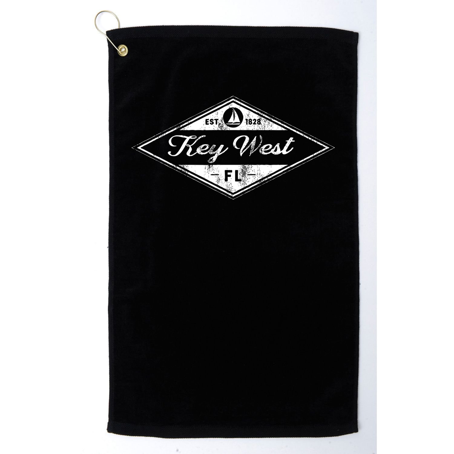 Key West Florida Vintage 1828 Beach Boating Golf Towel