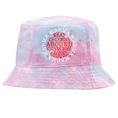 Karma What Goes Around Comes Around Tie-Dyed Bucket Hat