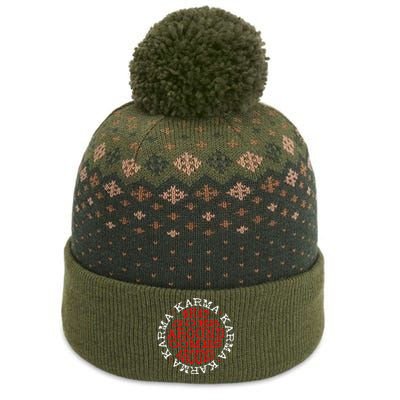 Karma What Goes Around Comes Around The Baniff Cuffed Pom Beanie