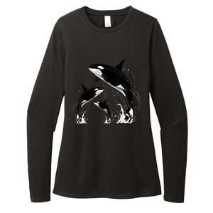 Killer Whale Gifts Shirt. Jumping Orca Killer Whales Killer Womens CVC Long Sleeve Shirt