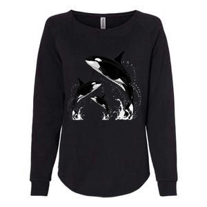 Killer Whale Gifts Shirt. Jumping Orca Killer Whales Killer Womens California Wash Sweatshirt