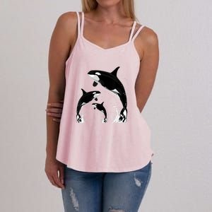 Killer Whale Gifts Shirt. Jumping Orca Killer Whales Killer Women's Strappy Tank