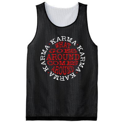 Karma What Goes Around Comes Around Mesh Reversible Basketball Jersey Tank