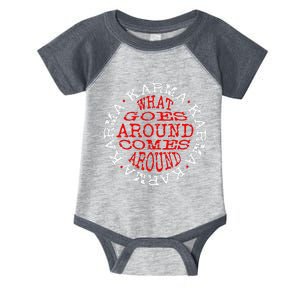 Karma What Goes Around Comes Around Infant Baby Jersey Bodysuit