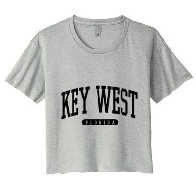 Key West Gift Meaningful Gift College University Style Usa Women's Crop Top Tee