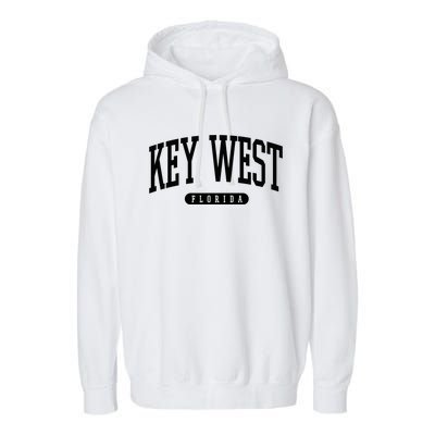 Key West Gift Meaningful Gift College University Style Usa Garment-Dyed Fleece Hoodie