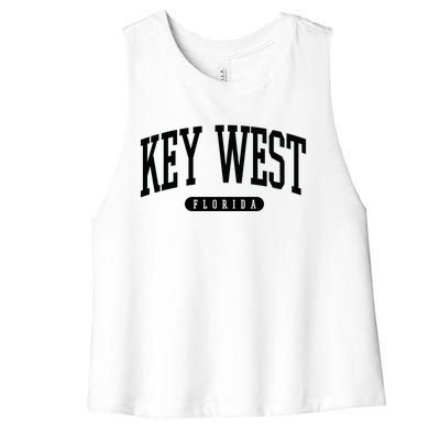 Key West Gift Meaningful Gift College University Style Usa Women's Racerback Cropped Tank