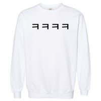 Korean Word Hangul Funny Laugh Characters Garment-Dyed Sweatshirt