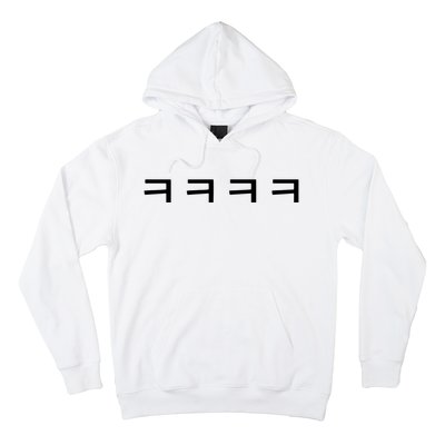 Korean Word Hangul Funny Laugh Characters Hoodie