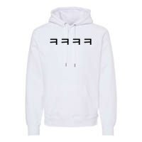 Korean Word Hangul Funny Laugh Characters Premium Hoodie