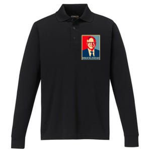 Knucklehead Waltz IM A Knucklehead At Times Tim Walz Debate Performance Long Sleeve Polo