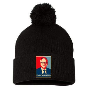 Knucklehead Waltz IM A Knucklehead At Times Tim Walz Debate Pom Pom 12in Knit Beanie