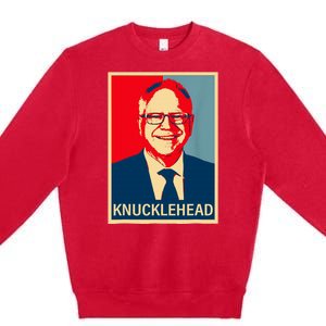 Knucklehead Waltz IM A Knucklehead At Times Tim Walz Debate Premium Crewneck Sweatshirt