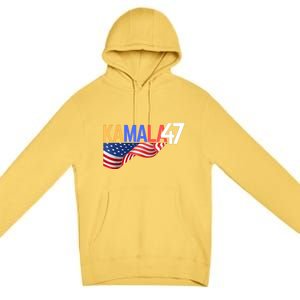 Kamala Wins Is Kalama 47 Is Kamala Supporter Premium Pullover Hoodie