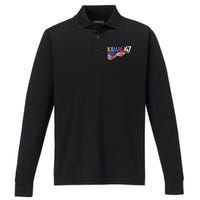 Kamala Wins Is Kalama 47 Is Kamala Supporter Performance Long Sleeve Polo