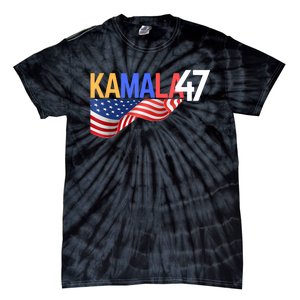 Kamala Wins Is Kalama 47 Is Kamala Supporter Tie-Dye T-Shirt