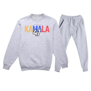 Kamala Wins Is Kalama 47 Is Kamala Supporter Premium Crewneck Sweatsuit Set