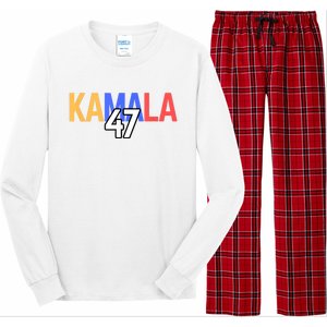 Kamala Wins Is Kalama 47 Is Kamala Supporter Long Sleeve Pajama Set