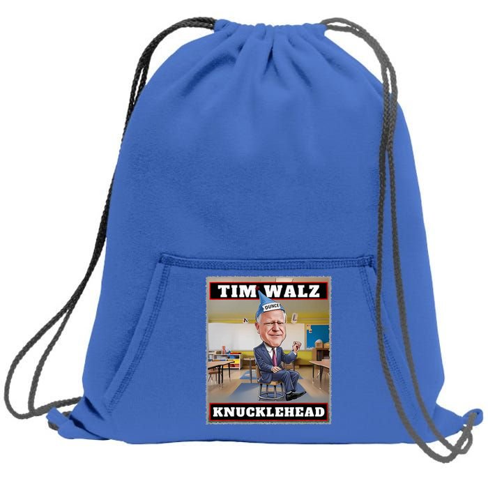 Knucklehead Waltz IM A Knucklehead At Times Tim Walz Debate Sweatshirt Cinch Pack Bag