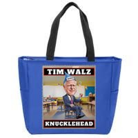 Knucklehead Waltz IM A Knucklehead At Times Tim Walz Debate Zip Tote Bag