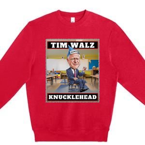 Knucklehead Waltz IM A Knucklehead At Times Tim Walz Debate Premium Crewneck Sweatshirt