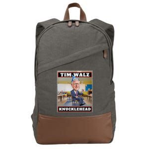 Knucklehead Waltz IM A Knucklehead At Times Tim Walz Debate Cotton Canvas Backpack