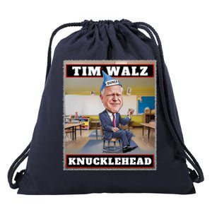 Knucklehead Waltz IM A Knucklehead At Times Tim Walz Debate Drawstring Bag