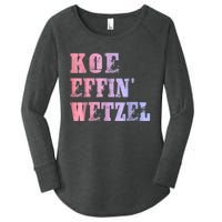 Koe Wetzel, Koe Effin Wetzel, Koe Wetzel Concert Clasic Women's Perfect Tri Tunic Long Sleeve Shirt