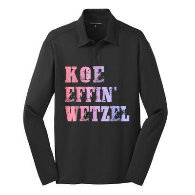 Koe Wetzel, Koe Effin Wetzel, Koe Wetzel Concert Clasic Silk Touch Performance Long Sleeve Polo