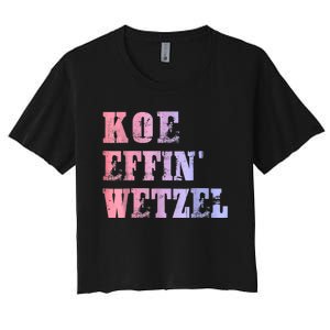 Koe Wetzel, Koe Effin Wetzel, Koe Wetzel Concert Clasic Women's Crop Top Tee