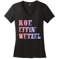 Koe Wetzel, Koe Effin Wetzel, Koe Wetzel Concert Clasic Women's V-Neck T-Shirt