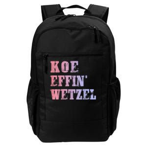 Koe Wetzel , Koe Effin Wetzel, Koe Wetzel Concert Tee Daily Commute Backpack