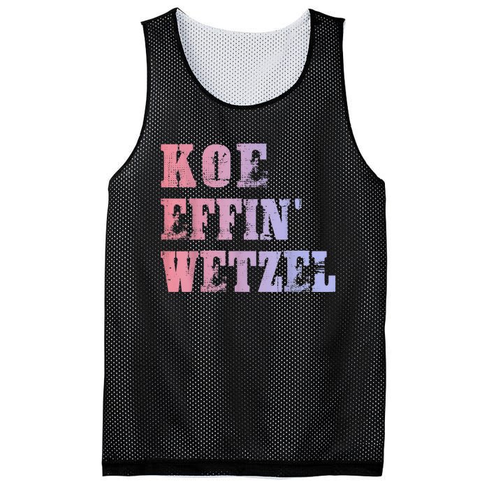 Koe Wetzel , Koe Effin Wetzel, Koe Wetzel Concert Tee Mesh Reversible Basketball Jersey Tank