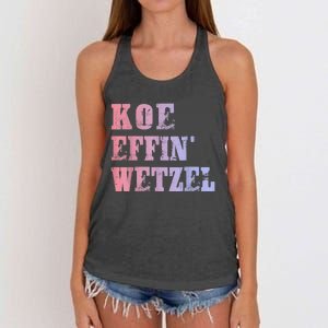 Koe Wetzel , Koe Effin Wetzel, Koe Wetzel Concert Tee Women's Knotted Racerback Tank