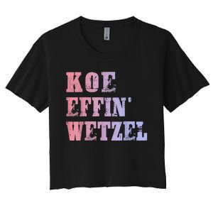 Koe Wetzel , Koe Effin Wetzel, Koe Wetzel Concert Tee Women's Crop Top Tee