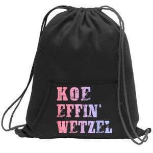 Koe Wetzel Koe Effin Wetzel Koe Wetzel Concert Sweatshirt Cinch Pack Bag