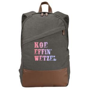 Koe Wetzel Koe Effin Wetzel Koe Wetzel Concert Cotton Canvas Backpack