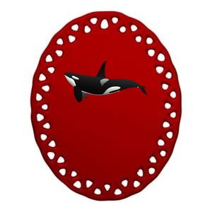 Killer Whale Ceramic Oval Ornament