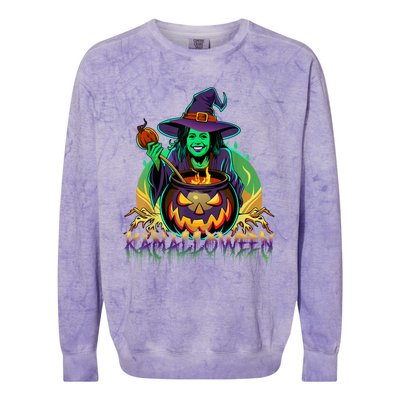 Kamalloween Witch Kamala Harris Halloween Usa Election 2024 Colorblast Crewneck Sweatshirt