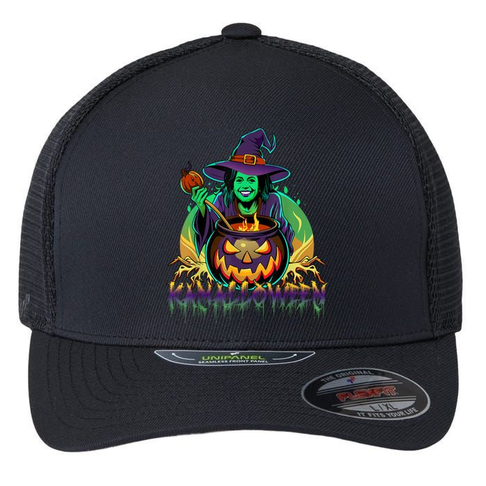 Kamalloween Witch Kamala Harris Halloween Usa Election 2024 Flexfit Unipanel Trucker Cap