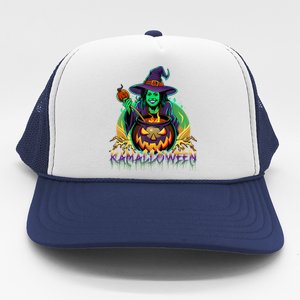 Kamalloween Witch Kamala Harris Halloween Usa Election 2024 Trucker Hat