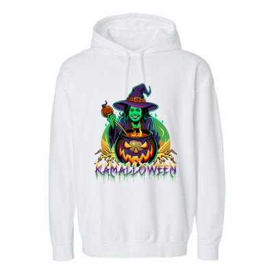 Kamalloween Witch Kamala Harris Halloween Usa Election 2024 Garment-Dyed Fleece Hoodie