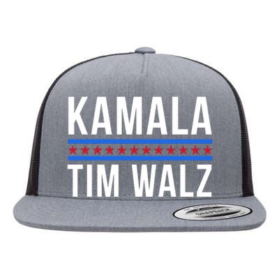 Kamala Walz Flat Bill Trucker Hat