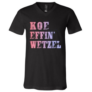 Koe Wetzel Koe Effin Wetzel Koe Wetzel Concert V-Neck T-Shirt