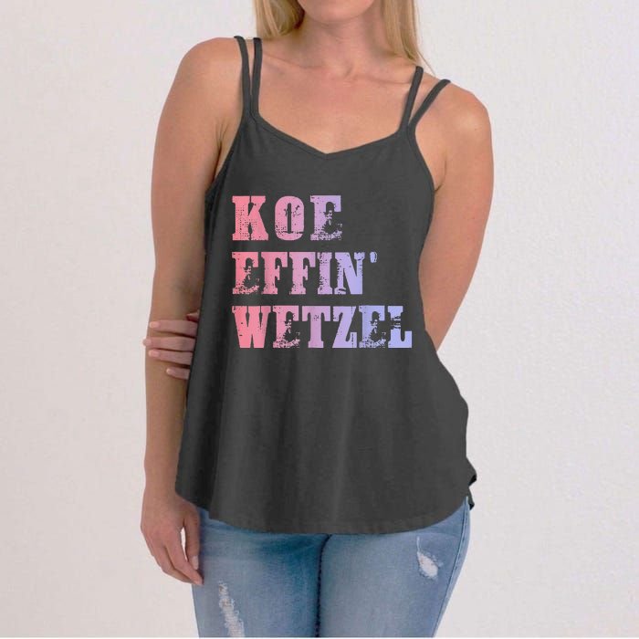 Koe Wetzel Koe Effin Wetzel Koe Wetzel Concert Women's Strappy Tank