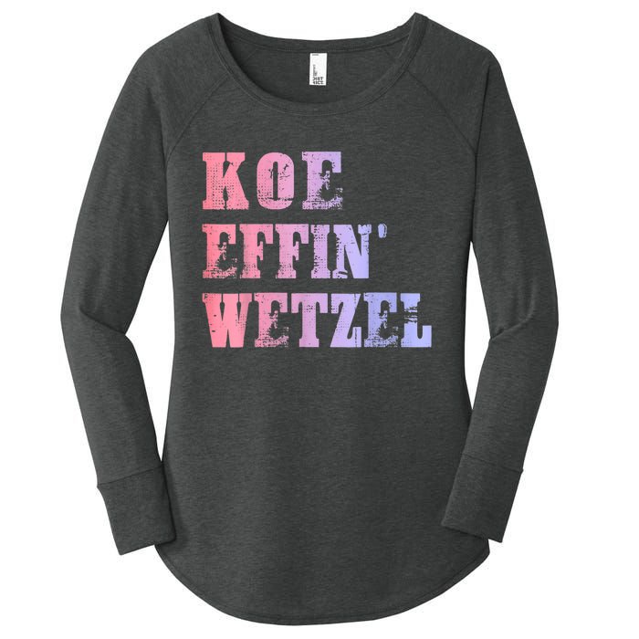 Koe Wetzel, Koe Effin Wetzel, Koe Wetzel Concert Women's Perfect Tri Tunic Long Sleeve Shirt