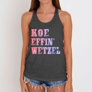 Koe Wetzel, Koe Effin Wetzel, Koe Wetzel Concert Women's Knotted Racerback Tank