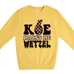 Koe Wetzel Koe Makes Me Wetzel Premium Crewneck Sweatshirt