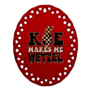 Koe Wetzel Koe Makes Me Wetzel Ceramic Oval Ornament