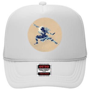 Katara Waterbender High Crown Mesh Back Trucker Hat